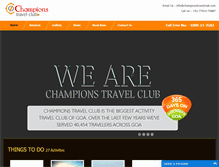 Tablet Screenshot of championstravelclub.com